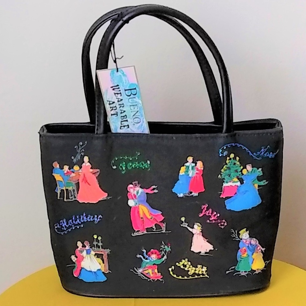 NWT Unique Purse/Tote has Winter Time Pictures